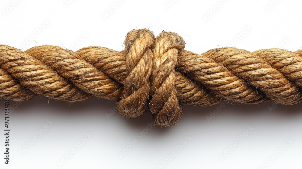 Close-up of a Tight Rope Knot Generative AI Close-up of a Tight Rope Knot Generative AI