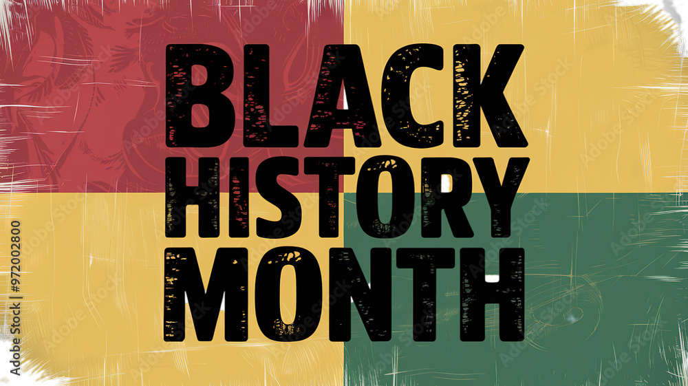 Naklejka premium Black History Month, Generative ai.