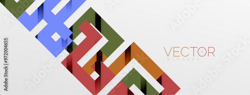Color bend lines with shadow texture effect. Vector Illustration For Wallpaper, Banner, Background, Card, Book Illustration, landing page