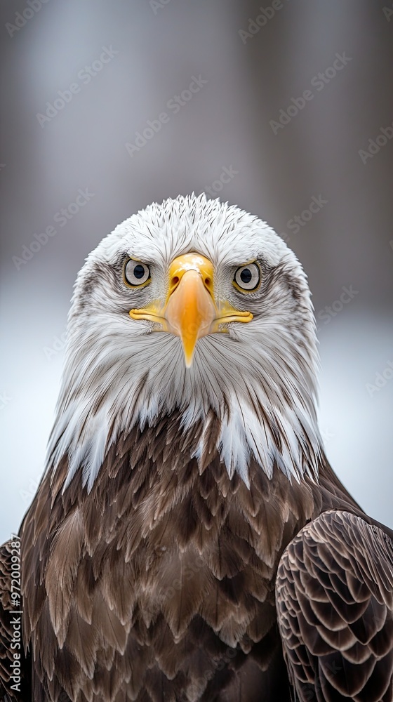 Obraz premium eagle isolated on abstract background