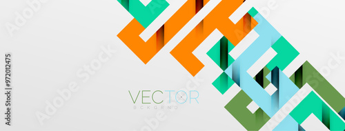 Color bend lines with shadow texture effect. Vector Illustration For Wallpaper, Banner, Background, Card, Book Illustration, landing page