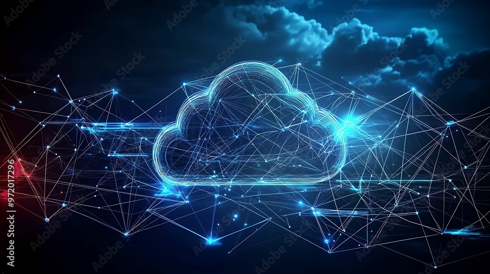 Global Communication Network in Doodle Style Abstract Background with Sharp Focus and Clear Lighting for Telecommunication Cloud Services Concept. Global Communication Network in Doodle Style Abstract Background with Sharp Focus and Clear Lighting for Telecommunication Cloud Services Concept.