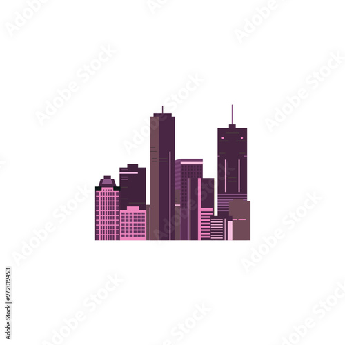 Photography Abstract futuristic city