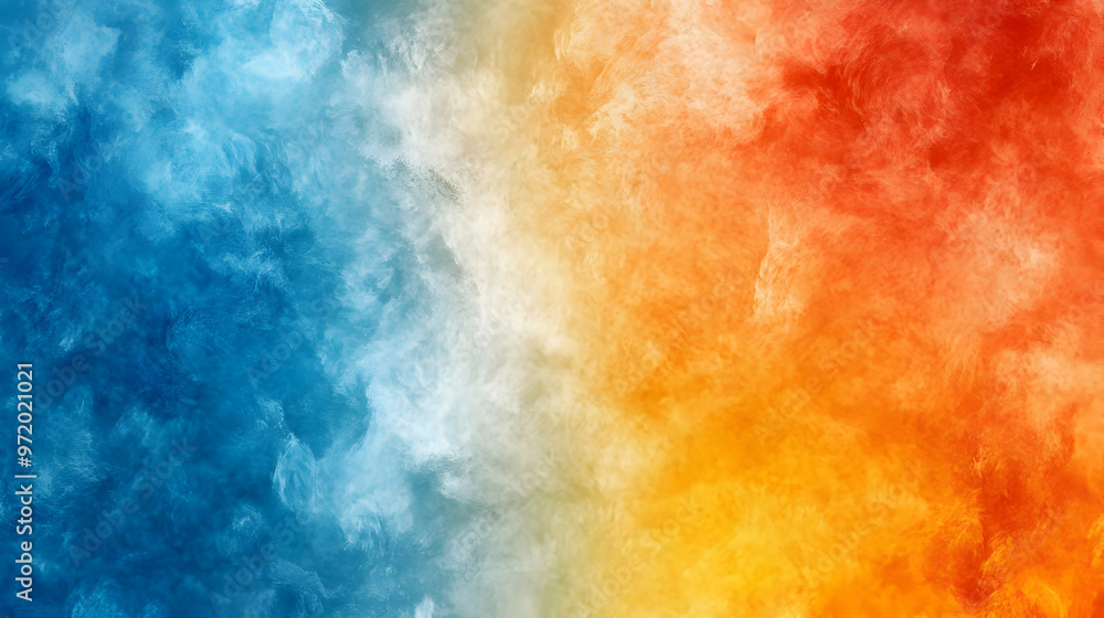 Fototapeta premium Abstract Blue Orange Watercolor Background