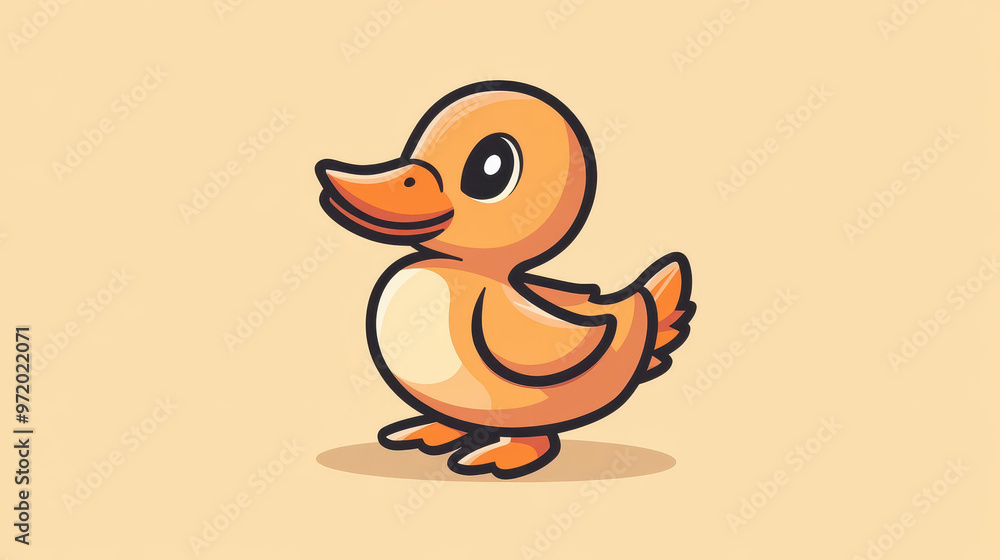 Fun and vibrant cartoon duck illustration perfect for logos and icons, featuring playful colors and a doodle style. Fun and vibrant cartoon duck illustration perfect for logos and icons, featuring playful colors and a doodle style.