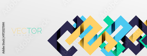 Color bend lines with shadow texture effect. Vector Illustration For Wallpaper, Banner, Background, Card, Book Illustration, landing page