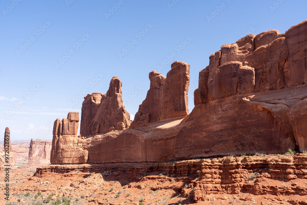 Fototapeta premium scenic view of landscape in utah