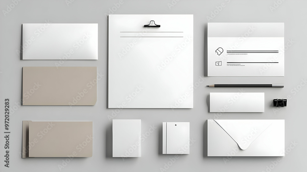 Corporate Stationery Mockup Letterhead Envelopes Business Cards Notepads Corporate Stationery Mockup Letterhead Envelopes Business Cards Notepads