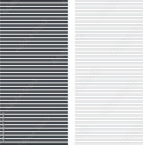 The striped texture consists of two parts with different densities of the total mass.