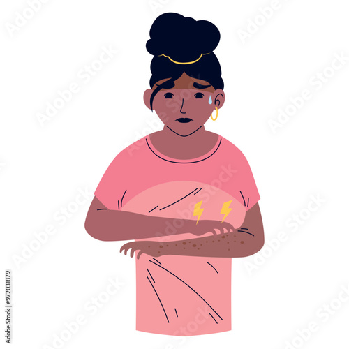 woman with monkey pox virus symptoms