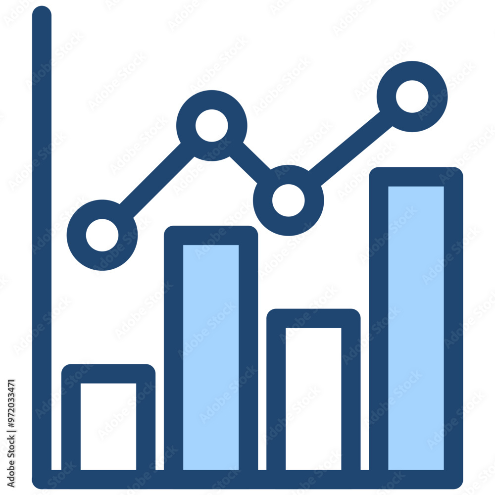 Bar chart icon vector symbol illustration Bar chart icon vector symbol illustration