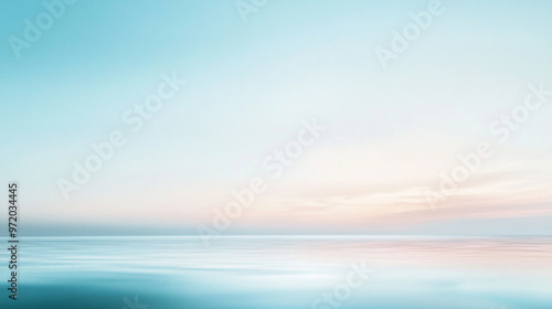 blurred gradient background transitioning smoothly from white to blue, evoking calmness, purity, and tranquility