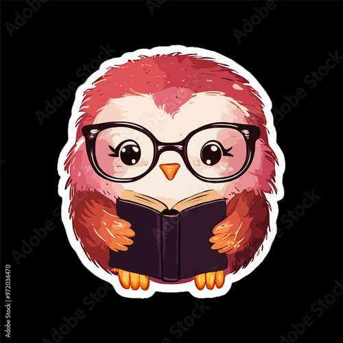 Adorable Bookworm Owl T shirt