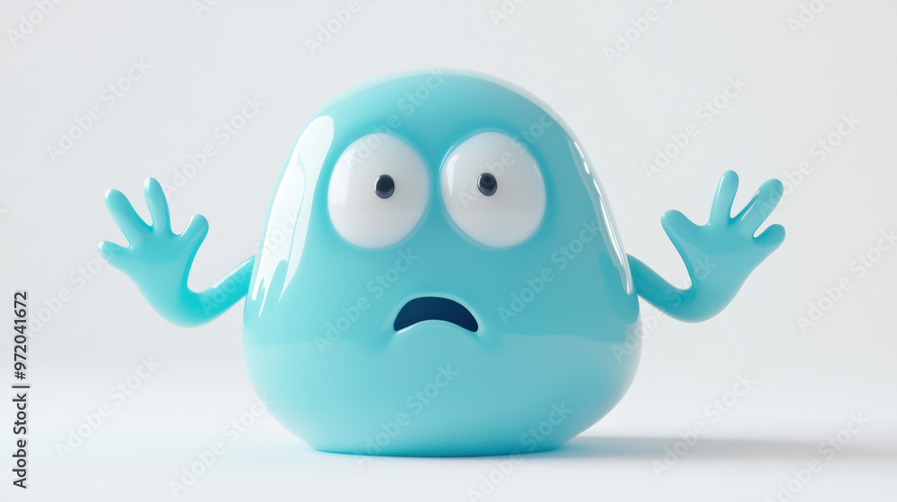 Surprised 3D Character. Surprised 3D Character.