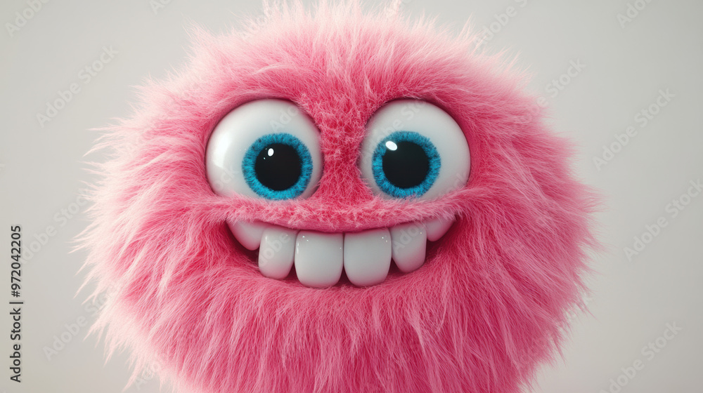 Pink Furry Monster. Pink Furry Monster.