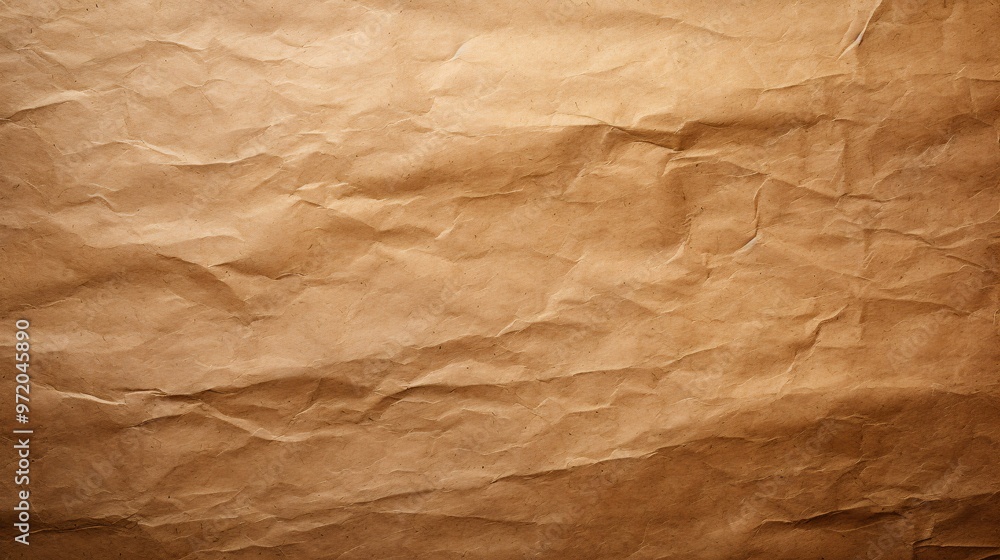 Fototapeta premium Horizontal image of soft natural kraft paper texture
