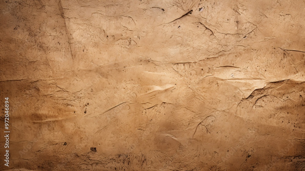 Fototapeta premium Soft kraft paper texture background with a natural look horizontal