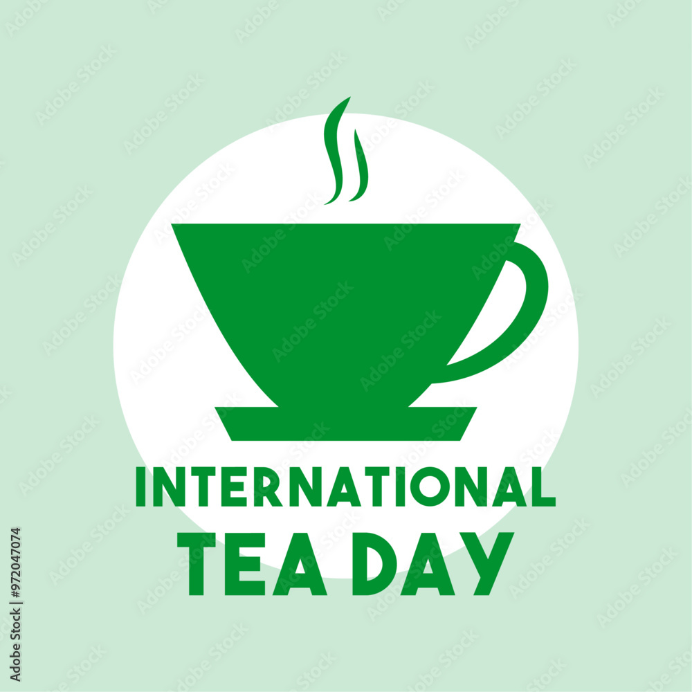 International Tea Day design vector. Flat design vector. Glass of tea icon. International Tea Day design vector. Flat design vector. Glass of tea icon.