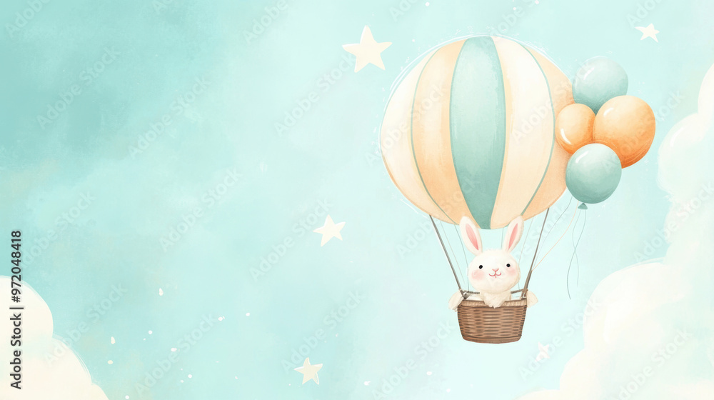 Bunny Hot Air Balloon. Bunny Hot Air Balloon.