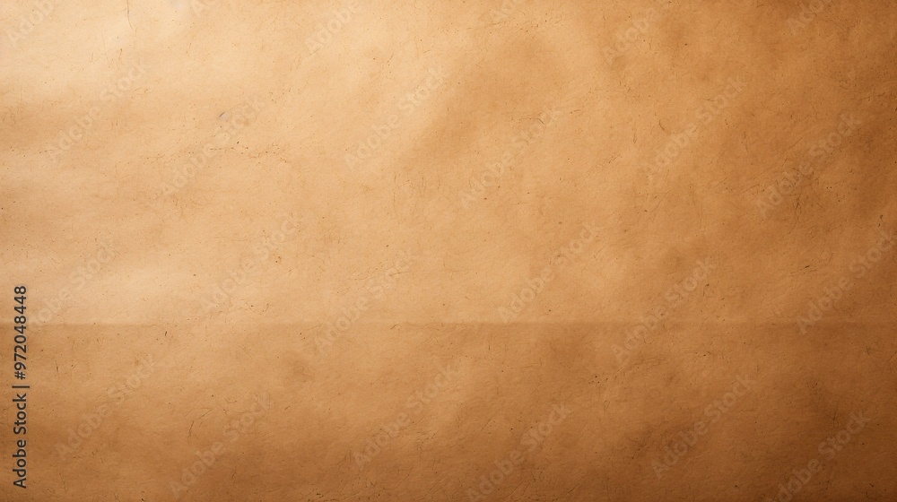 Smooth kraft paper texture in horizontal alignment Smooth kraft paper texture in horizontal alignment