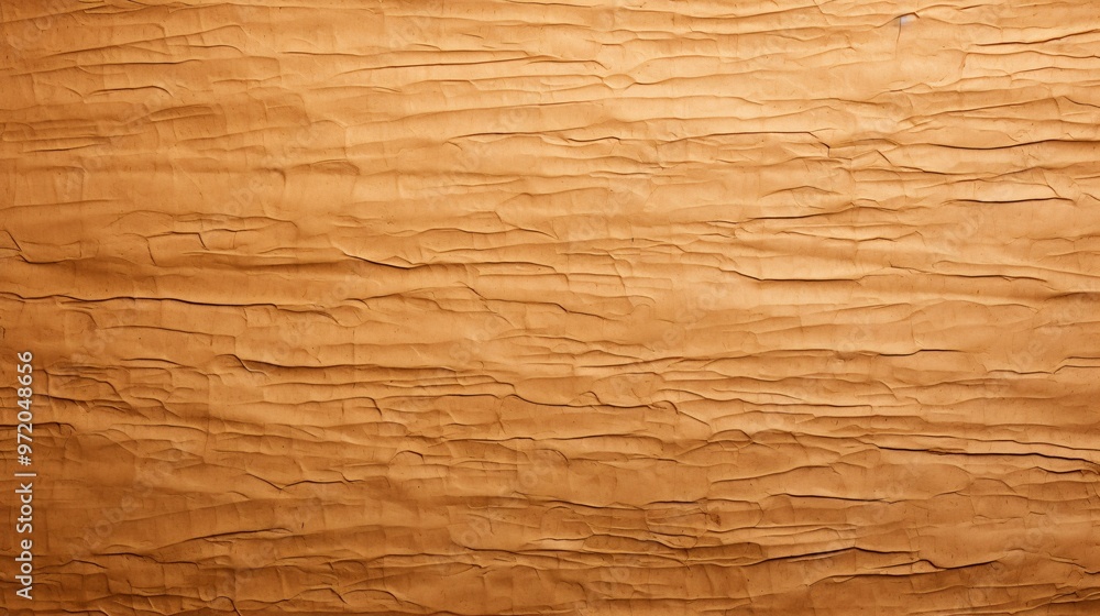Horizontal texture background of smooth kraft paper Horizontal texture background of smooth kraft paper