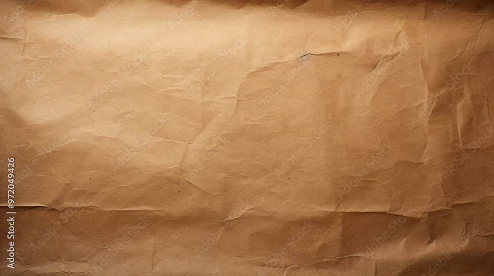 Fototapeta premium Smooth kraft paper texture arranged horizontally