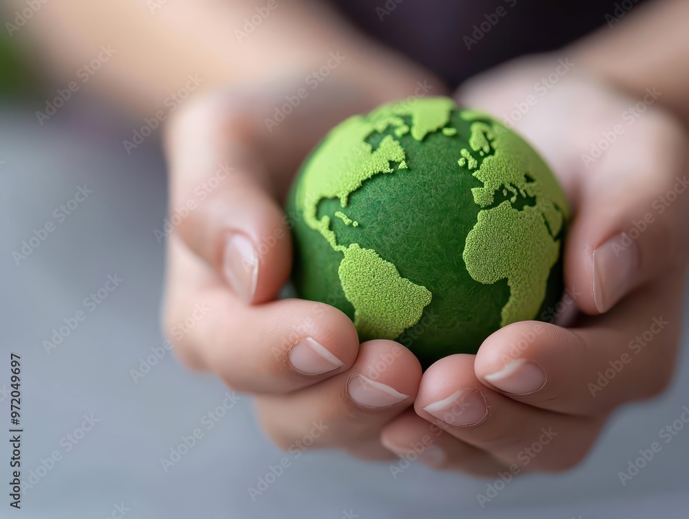 Earth at night held in human hands, illustrating an energy-saving concept and providing a global perspective. Earth at night held in human hands, illustrating an energy-saving concept and providing a global perspective.