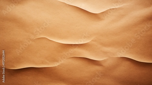 Natural and smooth kraft paper texture background horizontally aligned