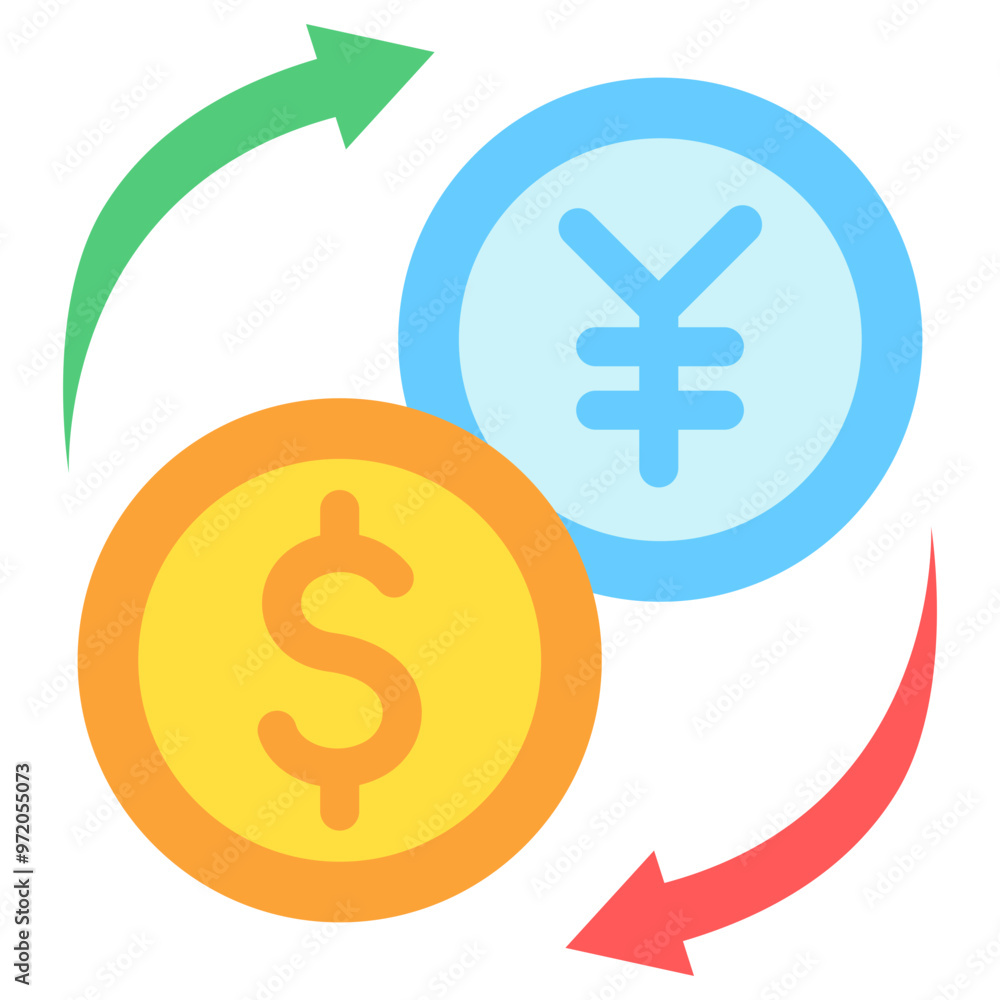 Exchange multi color icon. related to education, business, economy, financial theme. best for UI, UX, app and web development. Exchange multi color icon. related to education, business, economy, financial theme. best for UI, UX, app and web development.