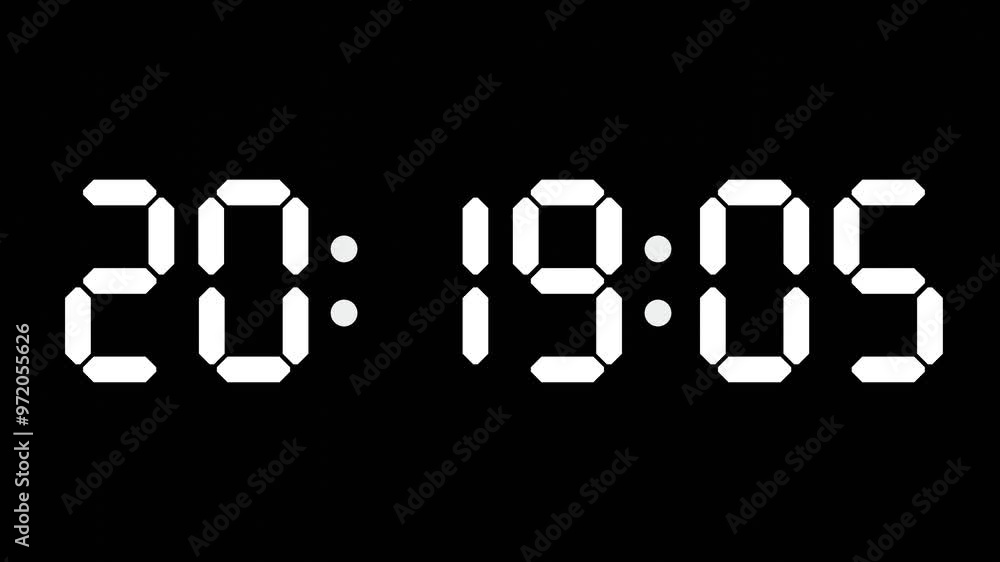 20:19 - 60 Second Full-Screen Countdown Timer with 7-Segment Display | 8:19 PM (Eight O'Clock Nineteen Minutes) | Twenty O'Clock, Nineteen Minutes 20:19 - 60 Second Full-Screen Countdown Timer with 7-Segment Display | 8:19 PM (Eight O'Clock Nineteen Minutes) | Twenty O'Clock, Nineteen Minutes