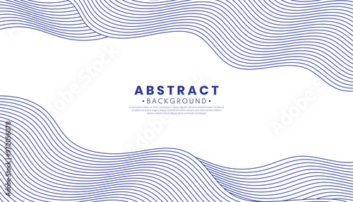 Abstract blue wave background with flowing lines and a digital texture. Japanese-style ocean waves concept. Vector illustration