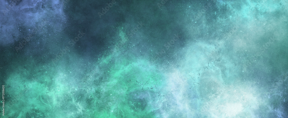 Obraz premium Banner of the universe's blue hue