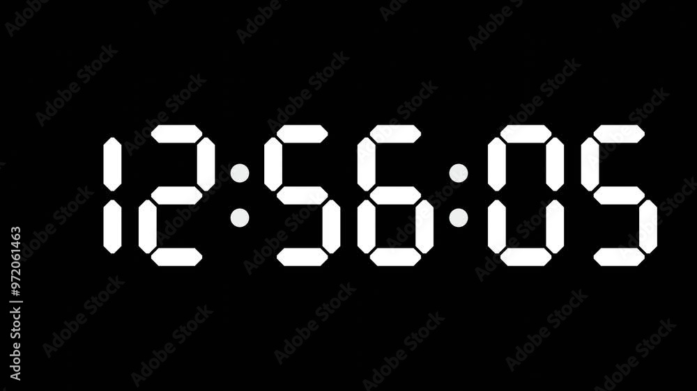 12:56 - 60 Second Full-Screen Countdown Timer with 7-Segment Display | 12:56 PM (Twelve O'Clock Fifty-Six Minutes) | Twelve O'Clock, Fifty-Six Minutes 12:56 - 60 Second Full-Screen Countdown Timer with 7-Segment Display | 12:56 PM (Twelve O'Clock Fifty-Six Minutes) | Twelve O'Clock, Fifty-Six Minutes