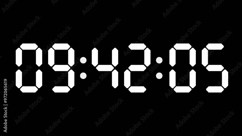 09:42 - 60 Second Full-Screen Countdown Timer with 7-Segment Display | 9:42 AM (Nine O'Clock Forty-Two Minutes) | Nine O'Clock, Forty-Two Minutes 09:42 - 60 Second Full-Screen Countdown Timer with 7-Segment Display | 9:42 AM (Nine O'Clock Forty-Two Minutes) | Nine O'Clock, Forty-Two Minutes