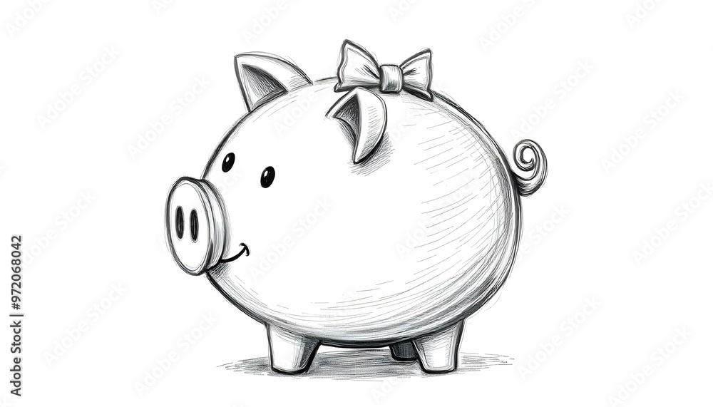 pig. piggy bank and coins pig. piggy bank and coins