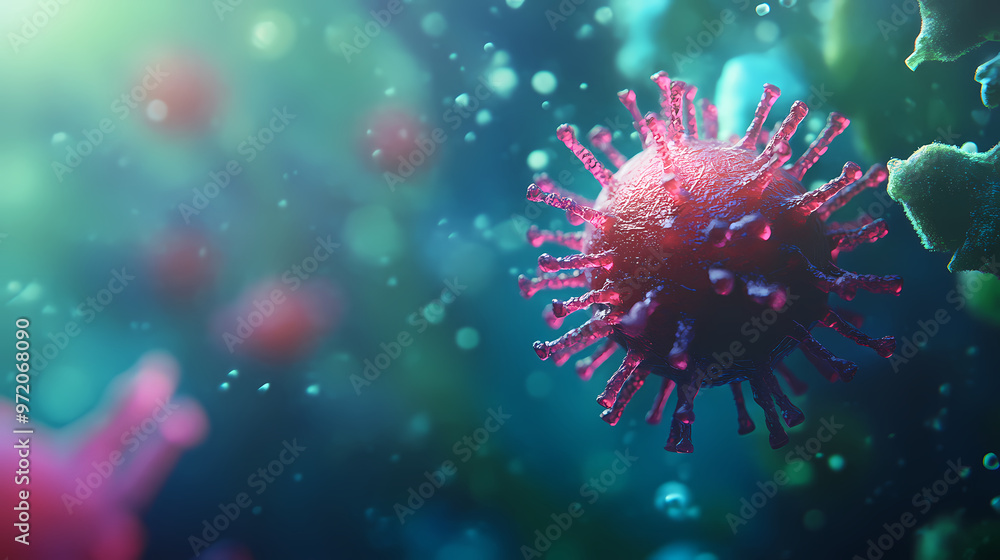 Detailed structure of the virus in the microscopic world Detailed structure of the virus in the microscopic world
