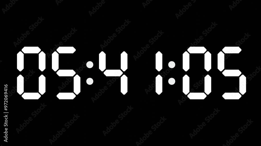 05:41 - 60 Second Full-Screen Countdown Timer with 7-Segment Display | 05:41 AM (Five O'Clock Forty-One Minutes) | Five O'Clock, Forty-One Minutes 05:41 - 60 Second Full-Screen Countdown Timer with 7-Segment Display | 05:41 AM (Five O'Clock Forty-One Minutes) | Five O'Clock, Forty-One Minutes