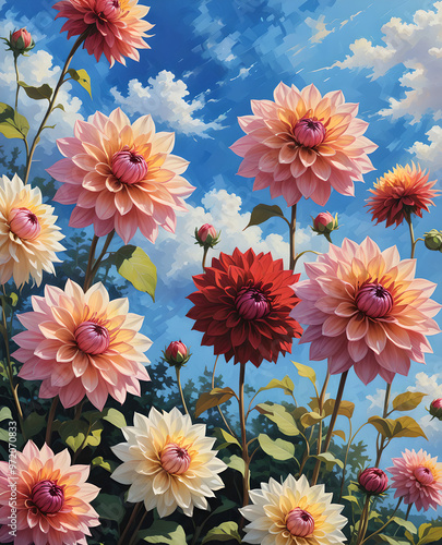 Dahlia flowers