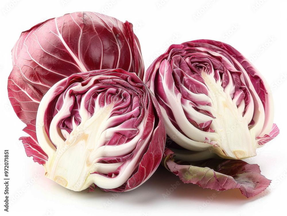 Fototapeta premium radicchio isolated on white background