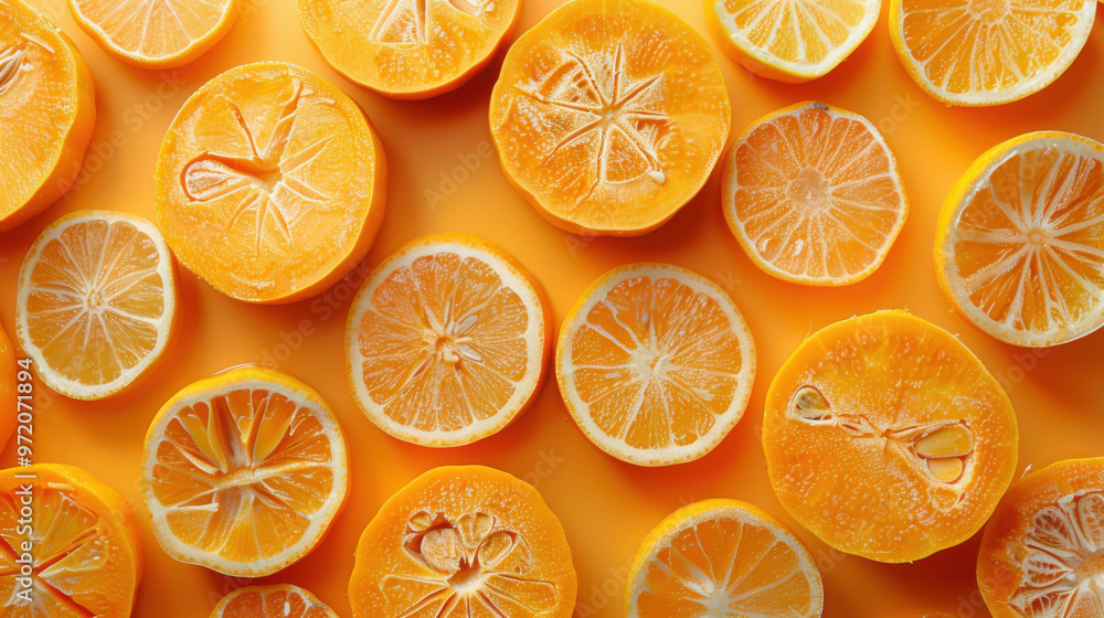 slices and shot from above, making a fun pattern on a fruit ,orange, lemon, pumpkin,corn,coffee bean,grape,papaya,strawberry background slices and shot from above, making a fun pattern on a fruit ,orange, lemon, pumpkin,corn,coffee bean,grape,papaya,strawberry background