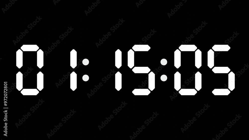 01:15 - 60 Second Full-Screen Countdown Timer with 7-Segment Display | 1:15 AM (One O'Clock Fifteen Minutes) | One O'Clock, Fifteen Minutes 01:15 - 60 Second Full-Screen Countdown Timer with 7-Segment Display | 1:15 AM (One O'Clock Fifteen Minutes) | One O'Clock, Fifteen Minutes