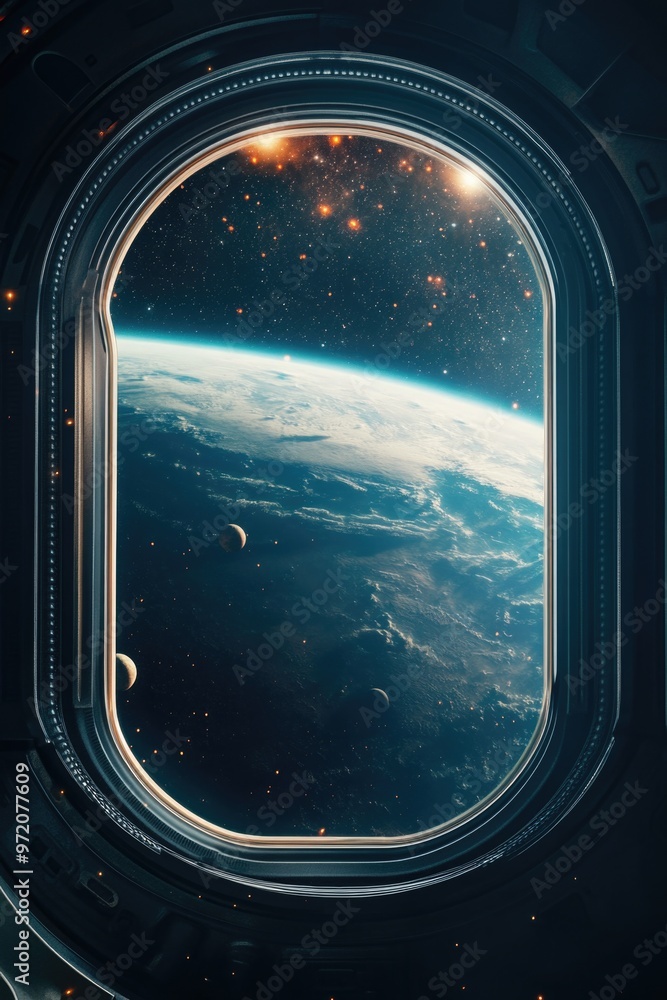 Space Station Window View Space Station Window View