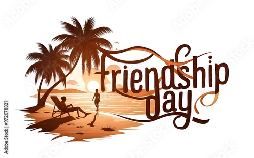 Wallpaper Mural A poster for friendship day with a quote from friendship day. Torontodigital.ca