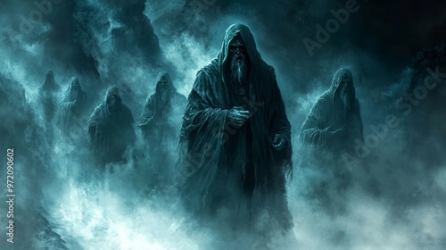 Samyaza and the watchers  exploring the ancient biblical entity of darkness and evil power photo