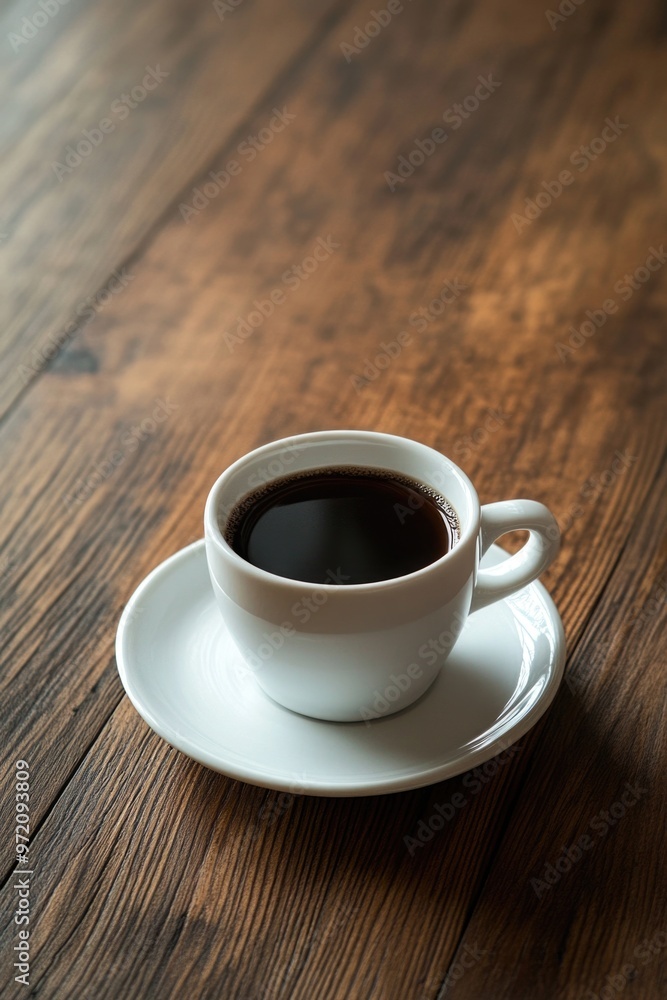 Coffee on Wooden Table Coffee on Wooden Table