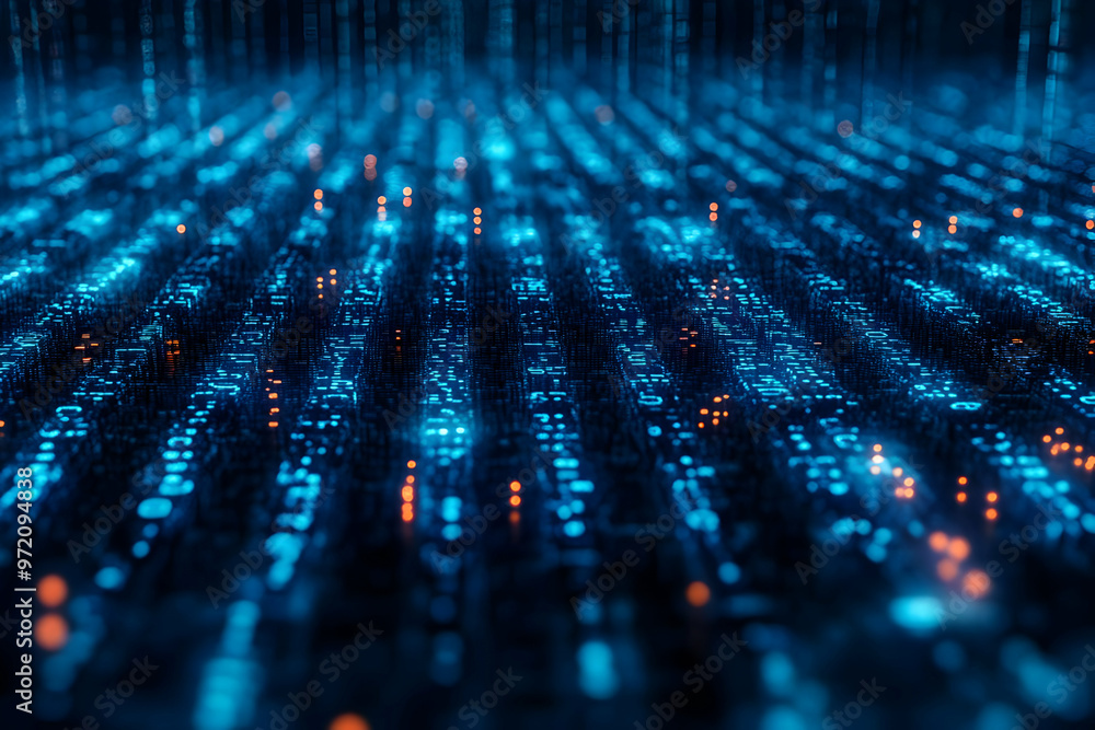 Abstract Digital Data Stream Background Abstract Digital Data Stream Background
