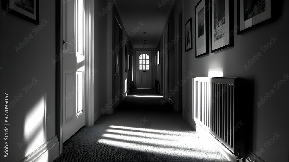 Sunbeams Through Hallway Doorway Sunbeams Through Hallway Doorway