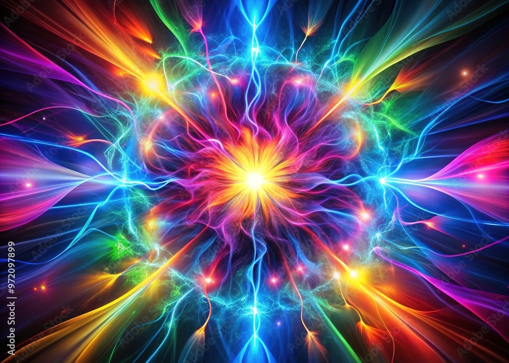 Abstract Contemporary Bold Bright Vibrant Neon Electric Pulse Fusion Merge Abstract Contemporary Bold Bright Vibrant Neon Electric Pulse Fusion Merge
