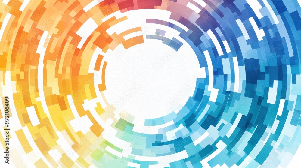Machine learning creating art, abstract patterns forming, vibrant creative process, Watercolor style Machine learning creating art, abstract patterns forming, vibrant creative process, Watercolor style