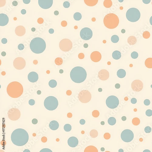 Polka dot seamless pattern, background